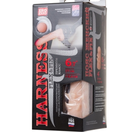 Страпон с 3 насадками Harness 6,7" Flex&Fix