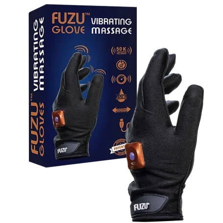 Виброперчатка Fuzu для массажа