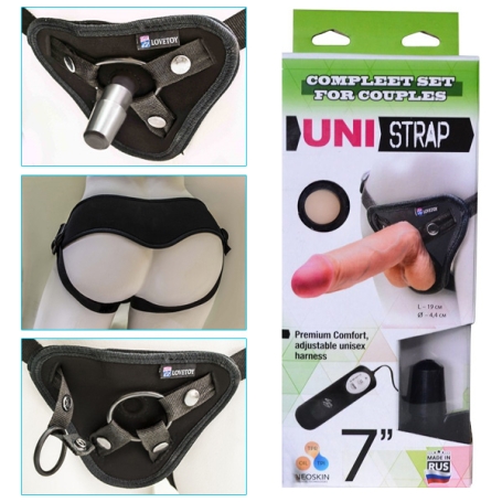 Вибрострапон с 2 насадками UNI strap 7"
